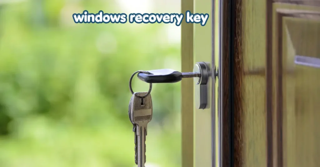 windows recovery key